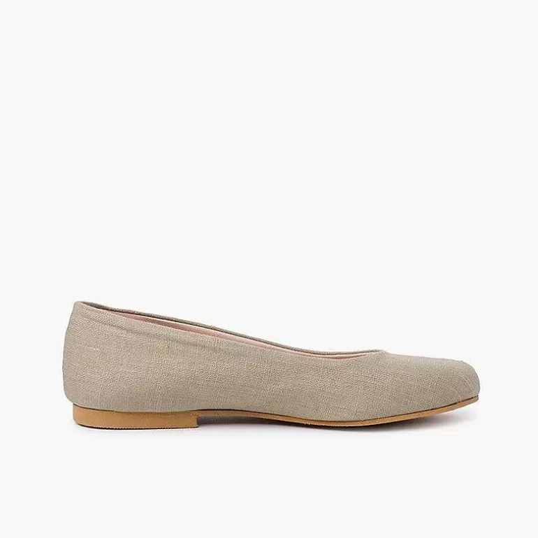 Shop Pisamonas Bailarina De Vestir Lino Niña Y Mujer
