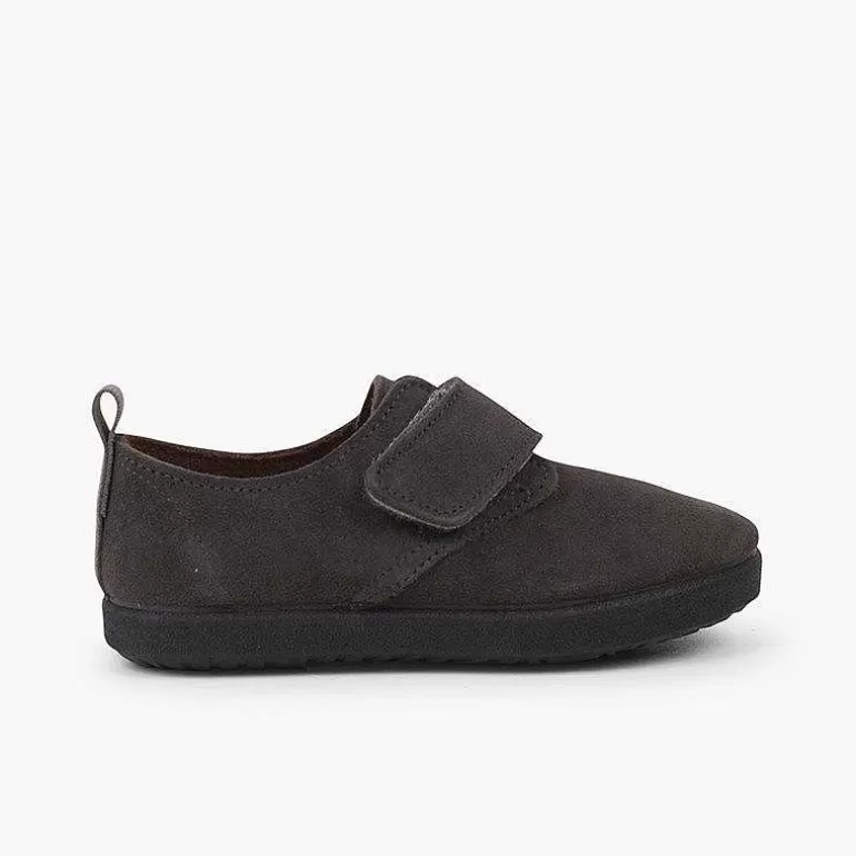 New Pisamonas Blucher De Tira Adherente Casual En Piel De Serraje