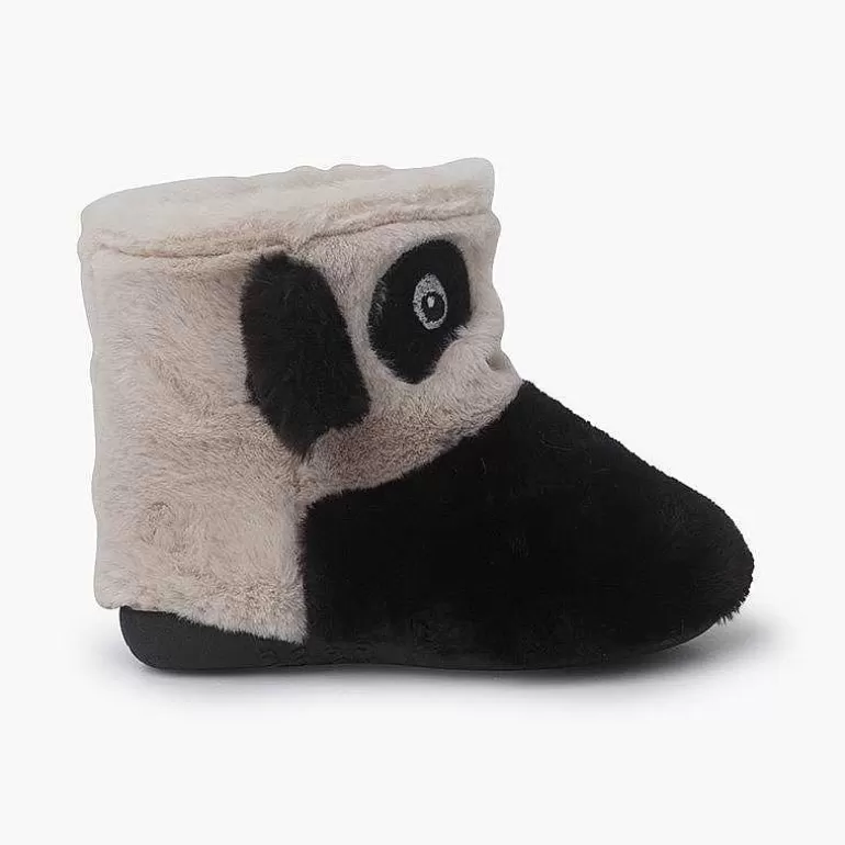 Store Pisamonas Botas Casa Panda Niños Color Blanco Y Negro