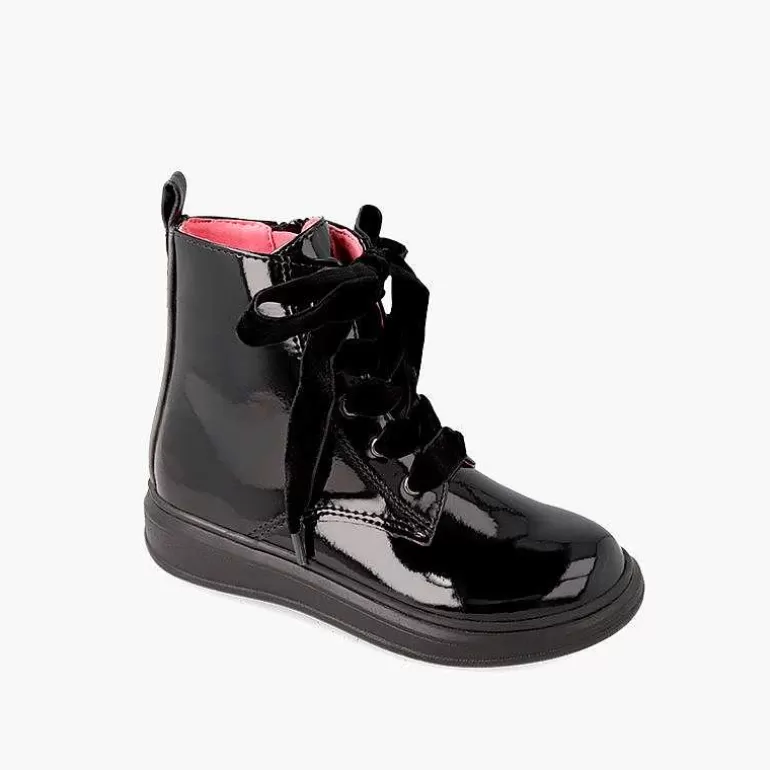 Clearance Pisamonas Botas Cremallera Acabado Charol Garvalin