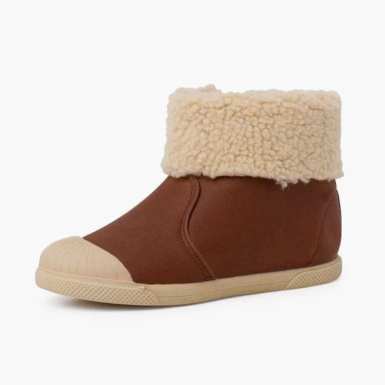 Discount Pisamonas Botas Cuero Vegano Cremallera Color Marron