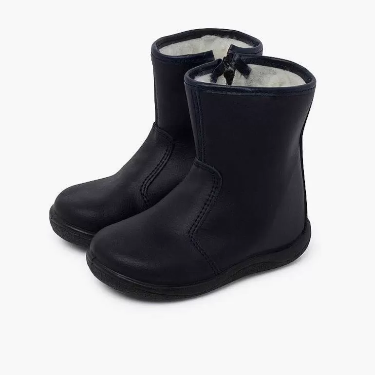 Fashion Pisamonas Botas Lisas Piel Lavable Niños