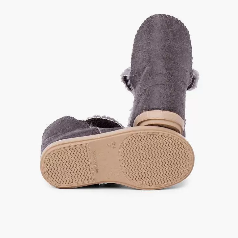 Discount Pisamonas Botas Niña Estilo Australiana Abertura Lateral