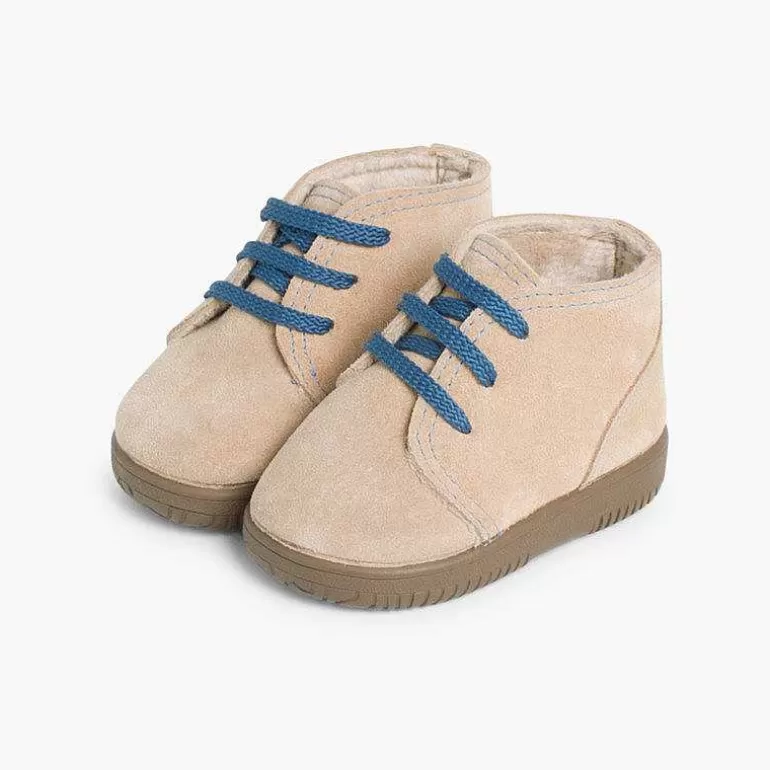 Online Pisamonas Botas Serraje Niños Cordones Intercambiables