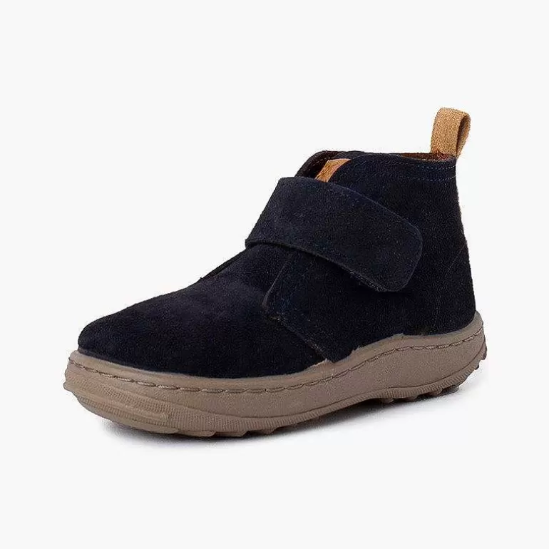 Outlet Pisamonas Botas Serraje Niños Suela Sport Tira Adherente