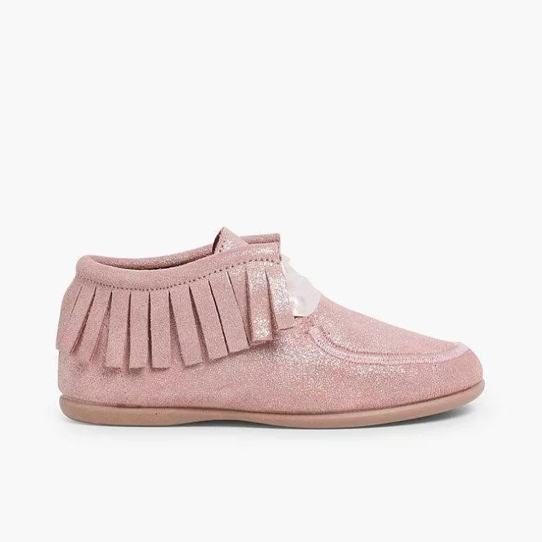 Flash Sale Pisamonas Botines Glitter Indios Con Flecos