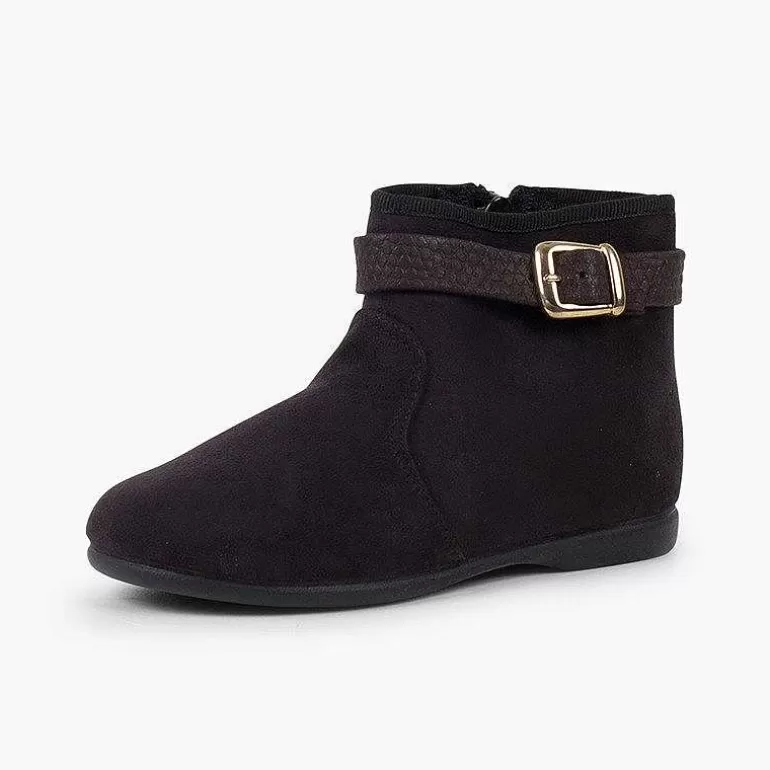 Clearance Pisamonas Botines Niña Hebilla Con Cremallera