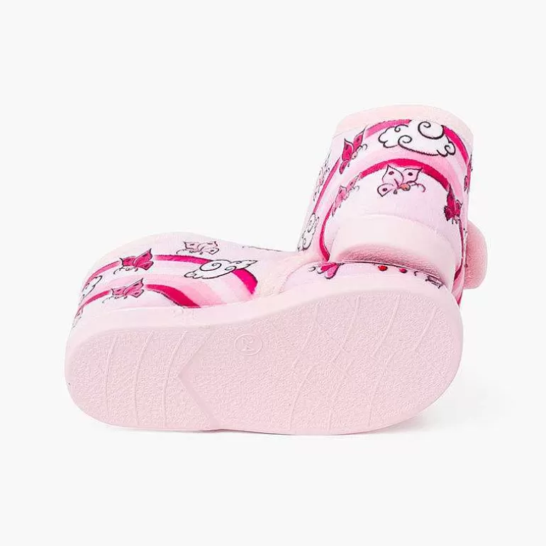 New Pisamonas Botitas Casa Sparkly Cierre Adherente Color Rosa