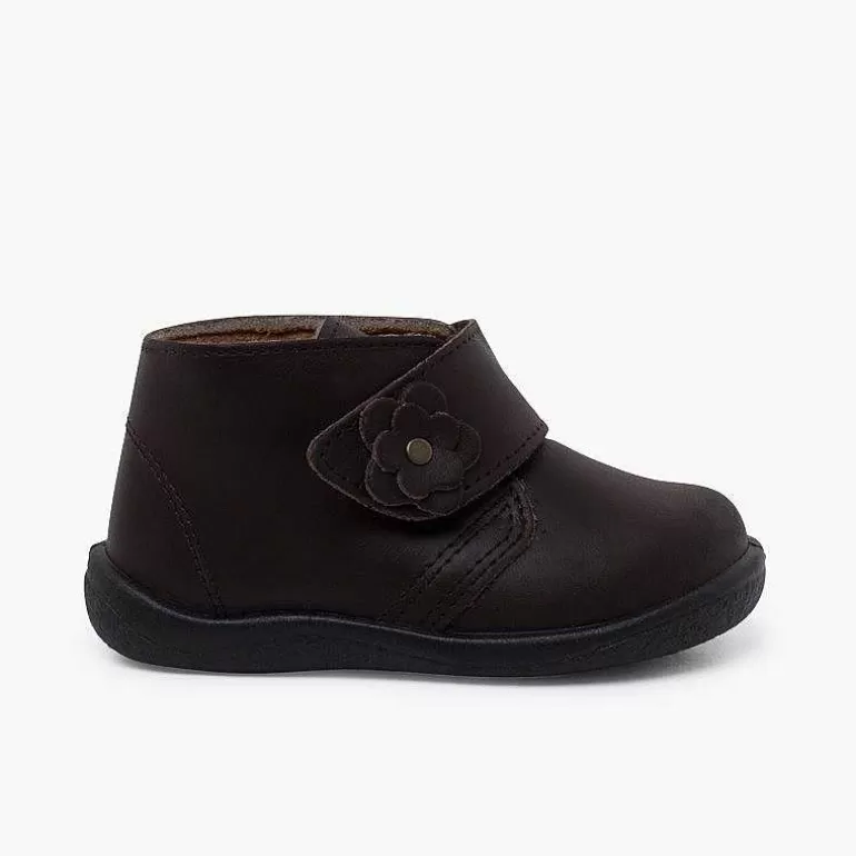 Sale Pisamonas Botitas Niña Piel Lavable Flor