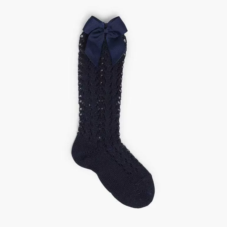 New Pisamonas Calcetin Condor Alto Calado Con Lazo