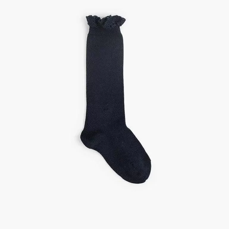 Fashion Pisamonas Calcetines Altos Con Puntilla