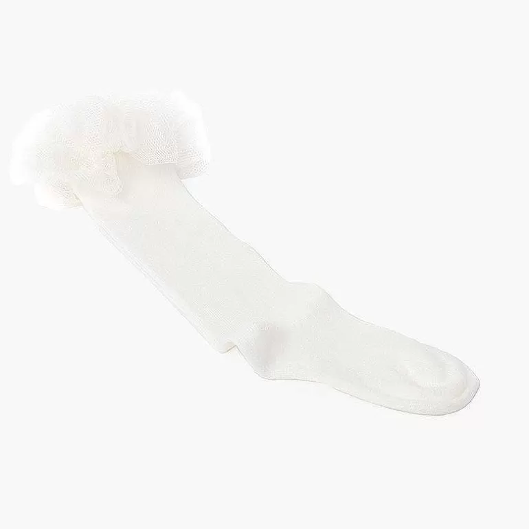 Flash Sale Pisamonas Calcetines Altos Lisos Tira Tul