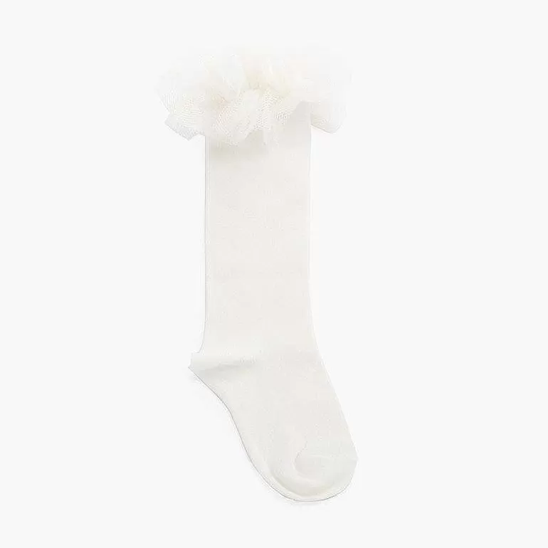 Flash Sale Pisamonas Calcetines Altos Lisos Tira Tul