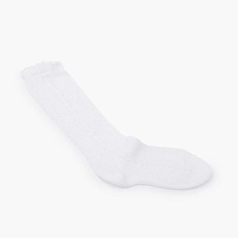 Hot Pisamonas Calcetines Altos Perle Calado Lateral