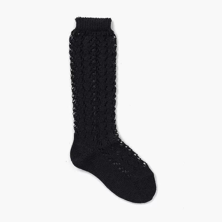 Hot Pisamonas Calcetines Altos Perle Calados