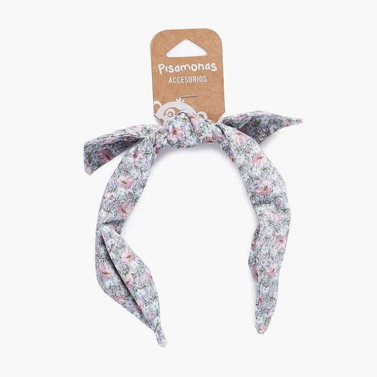 Flash Sale Pisamonas Diadema Con Flores Lazo