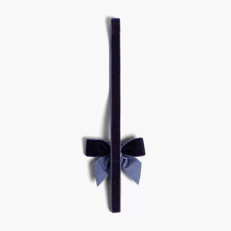 Outlet Pisamonas Diadema Elastica De Terciopelo Con Lazo