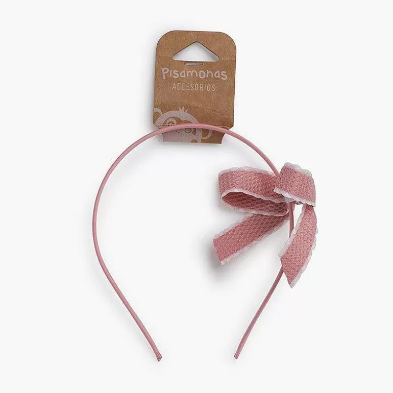 New Pisamonas Diadema Lazo Ribete Blanco