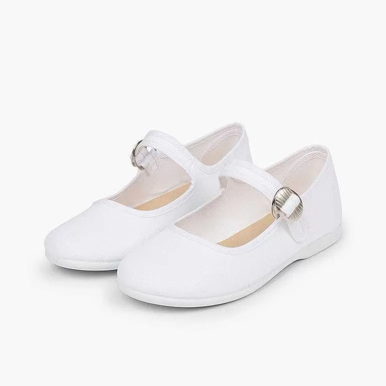 Clearance Pisamonas Mercedita Lona Niña Hebilla Japonesa