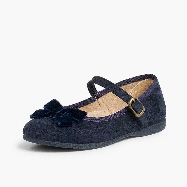 Clearance Pisamonas Mercedita Niña Hebilla Lazo Terciopelo