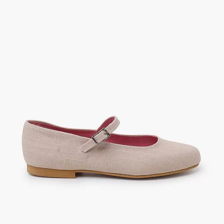 Shop Pisamonas Merceditas Lino Suela Vestir