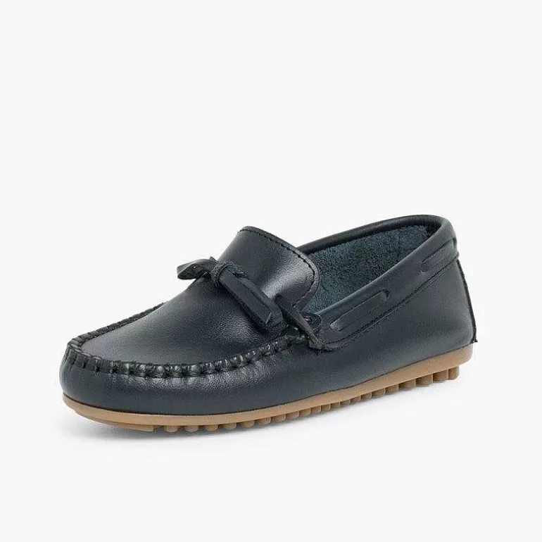 Cheap Pisamonas Mocasines Niño Piel Lazo