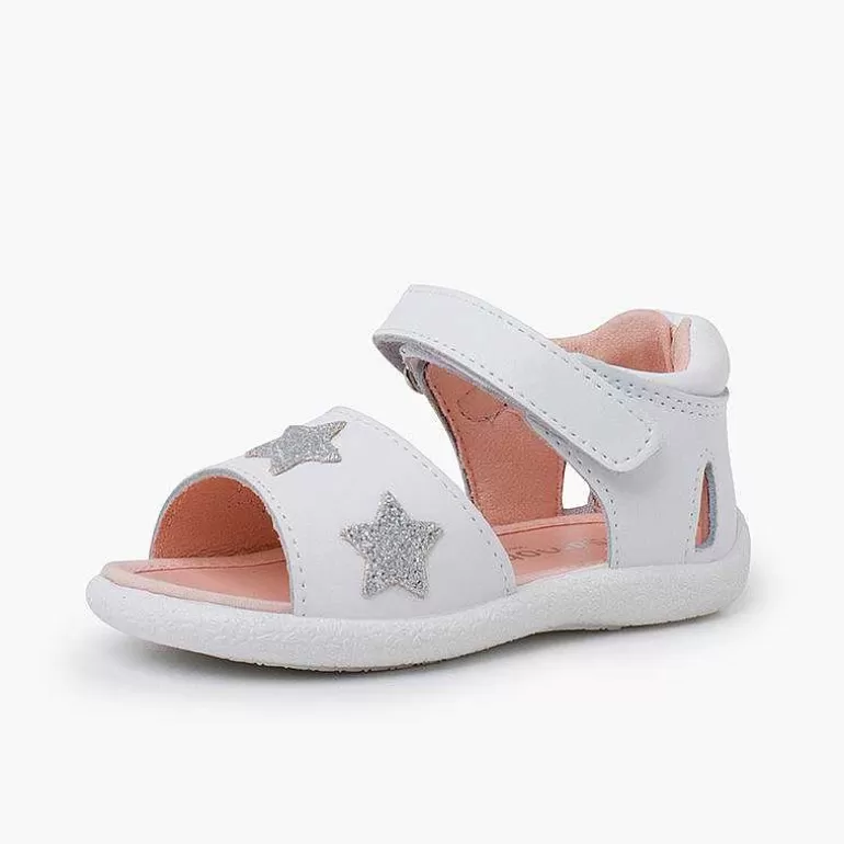 Store Pisamonas Sandalias Bebe Niña Estrellas Purpurina