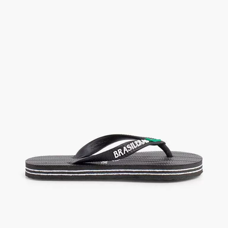 Store Pisamonas Sandalias De Goma Brasileras Unisex Color Negro