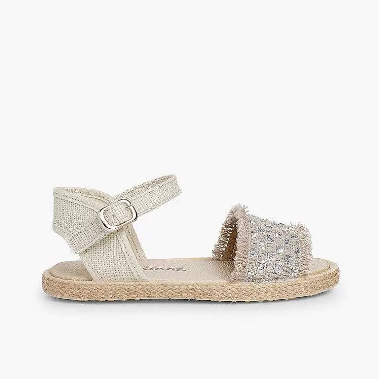 Store Pisamonas Sandalias Niña Brillantes Con Flecos