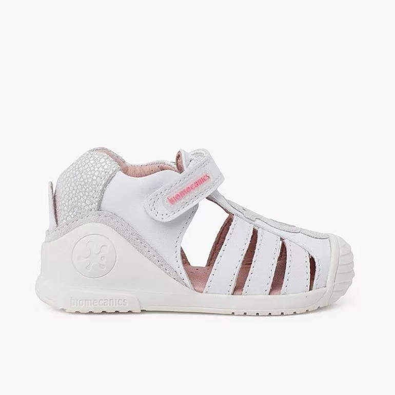 New Pisamonas Sandalias Niña Caballito De Mar Biomecanics Color Blanco