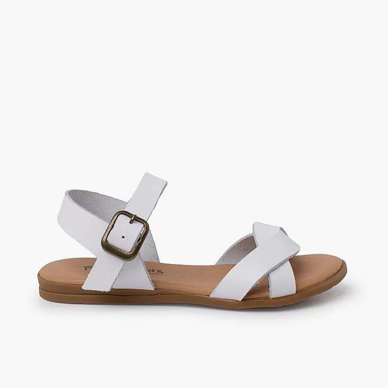 Outlet Pisamonas Sandalias Niña Doble Tira Entrelazada