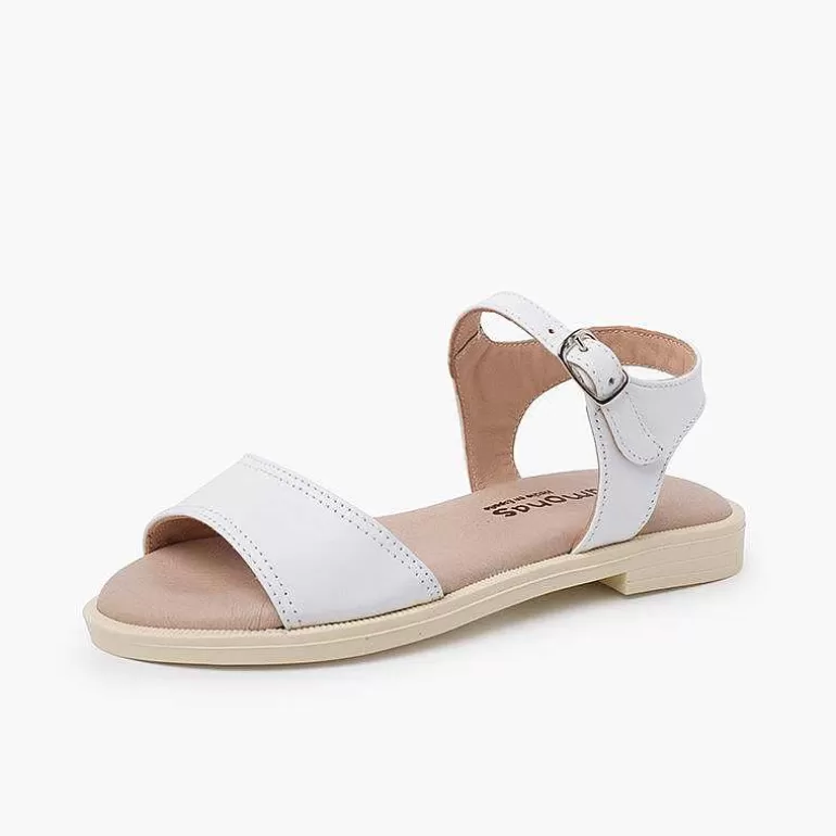 Clearance Pisamonas Sandalias Niña Piel Pala Escotada