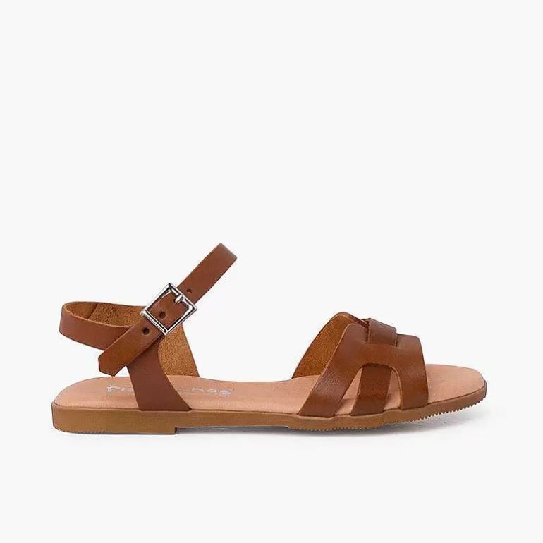 Flash Sale Pisamonas Sandalias Niña Y Mujer Pala Romana Piel