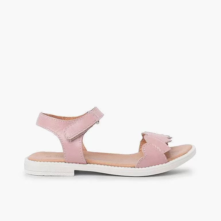 Online Pisamonas Sandalias Niña Y Mujer Piel Corazones