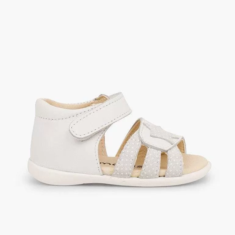 Cheap Pisamonas Sandalias Piel Primeros Pasos Niña Tira Adherente Y Estrella