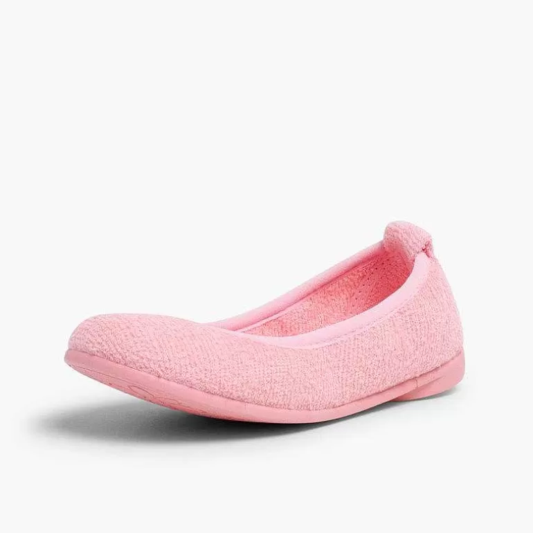 Sale Pisamonas Zapatilla Casa Niña Rizo Toalla Bailarina