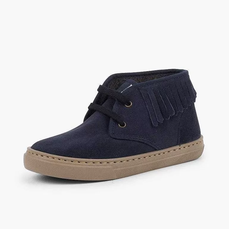 Hot Pisamonas Zapatillas Altas Con Flecos Para Niños