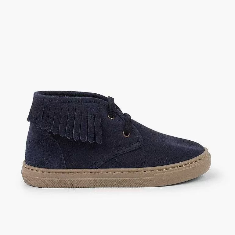 Hot Pisamonas Zapatillas Altas Con Flecos Para Niños