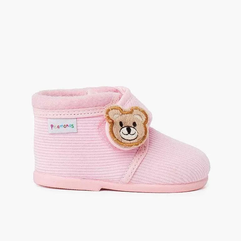 Cheap Pisamonas Zapatillas Casa Botita Pana Oso Niños