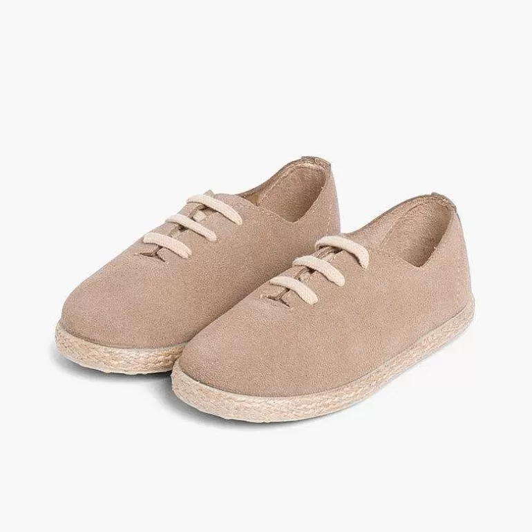 New Pisamonas Zapatillas Cordones Serraje Y Yute Niños