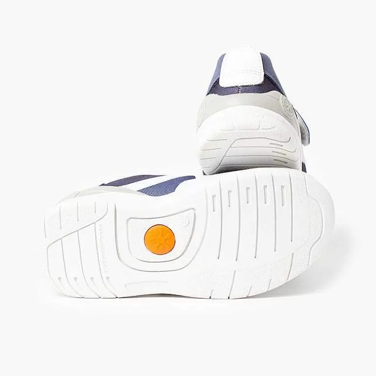 Hot Pisamonas Zapatillas Deportivas Rejilla Niños Biomecanics Color Azul Y Blanco