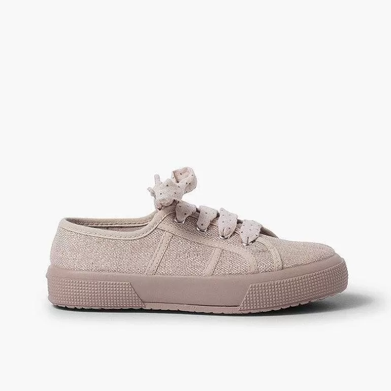 Clearance Pisamonas Zapatillas Lino Brillo Mujer Y Niña