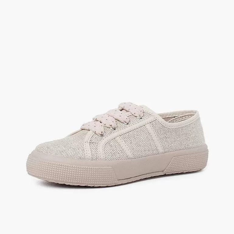 Clearance Pisamonas Zapatillas Lino Brillo Mujer Y Niña