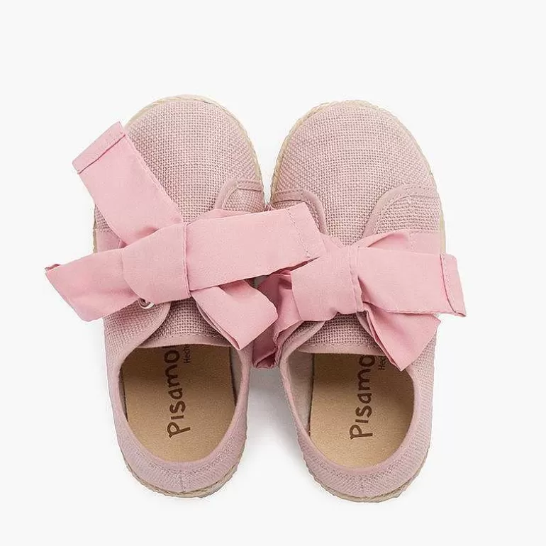 Fashion Pisamonas Zapatillas Lino Con Lazo Y Banda De Yute
