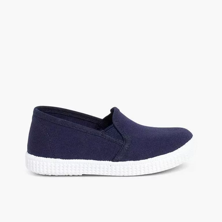 Flash Sale Pisamonas Zapatillas Lona Con Elastico Y Suela De Goma