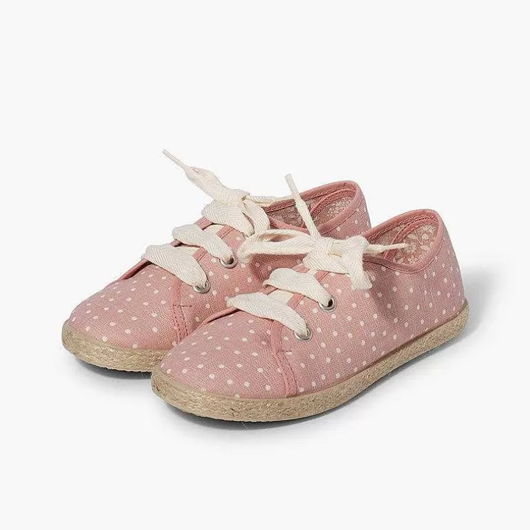 Cheap Pisamonas Zapatillas Tela Puntitos Niña