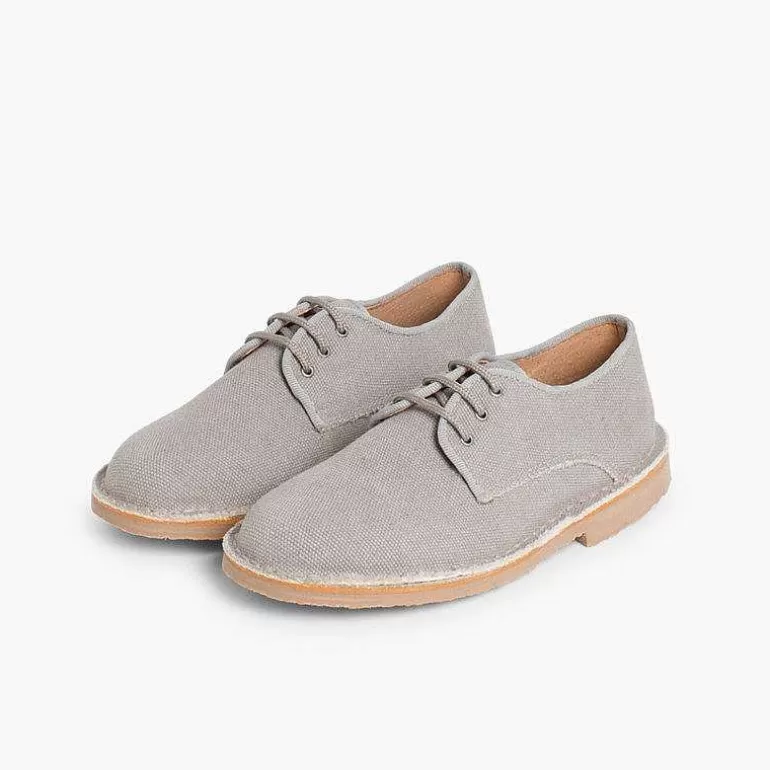 Outlet Pisamonas Zapatos Blucher Niño & Hombre Tejido Canvas